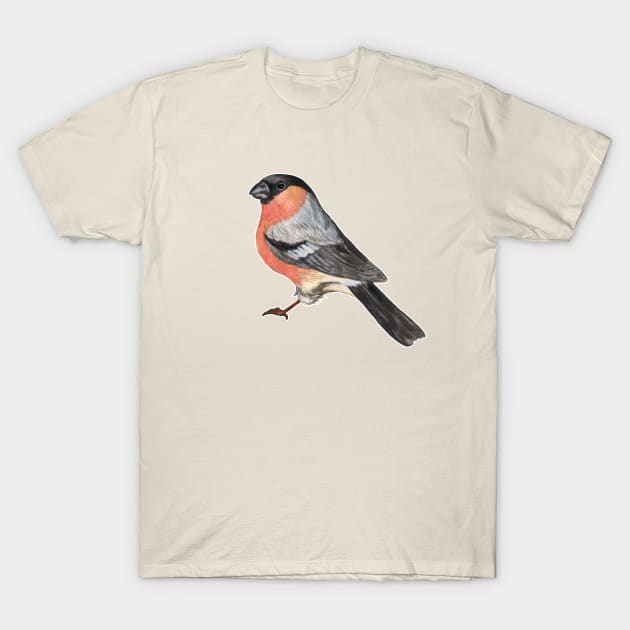 Eurasian bullfinch bird T-Shirt by Savousepate